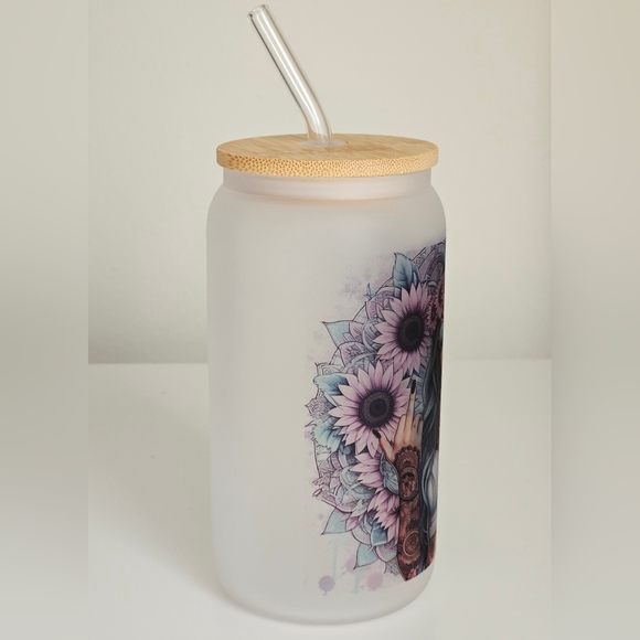 Badass 16oz Frosted Beer Can Glass Cup - Picture 3 of 5